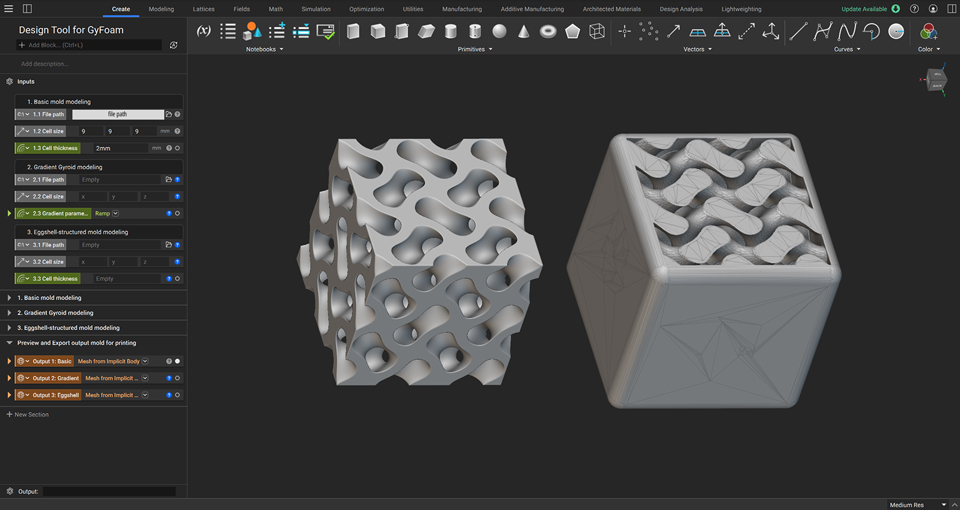 Gyroid and mold
